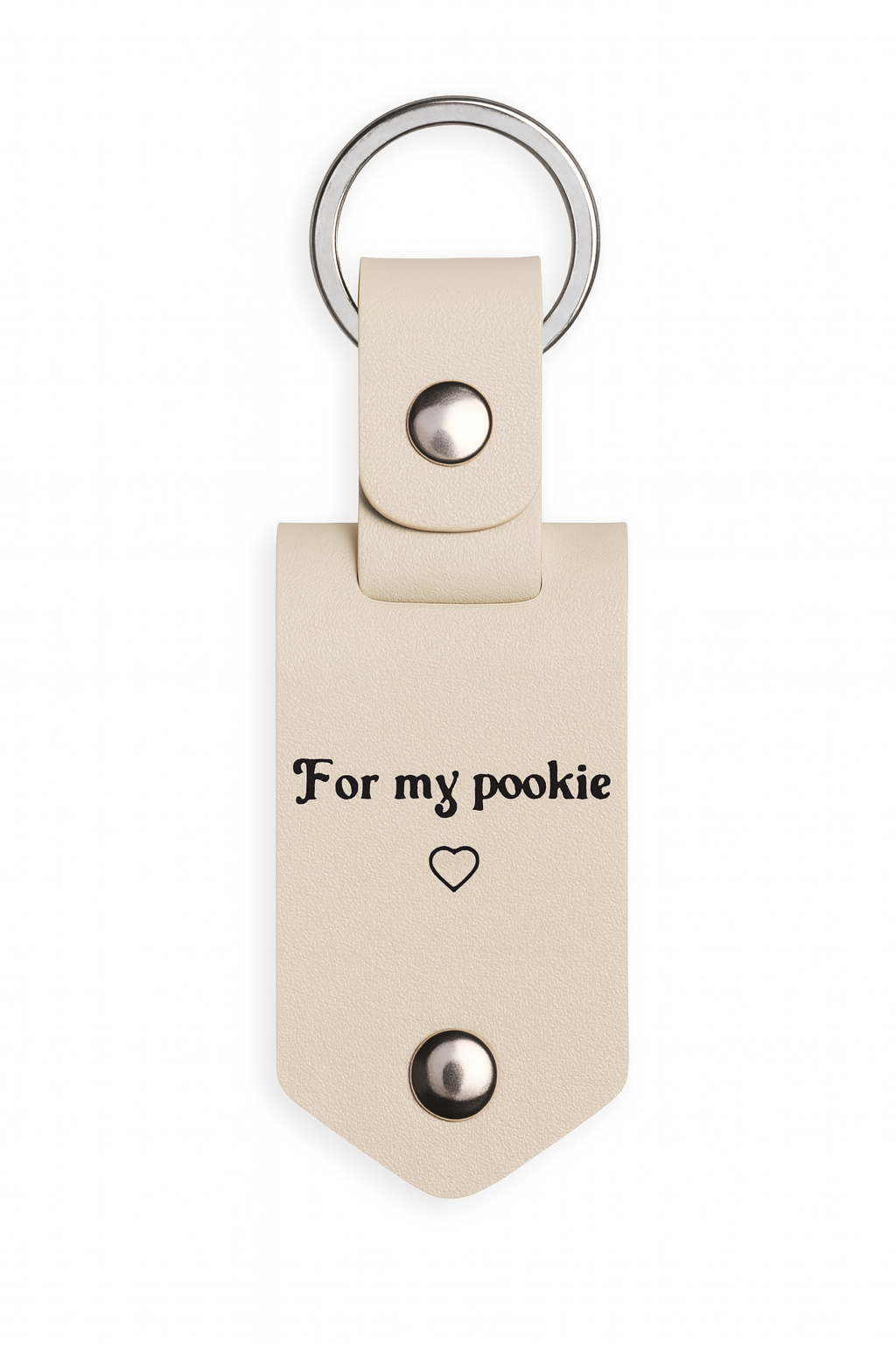 Personalized leather keychain