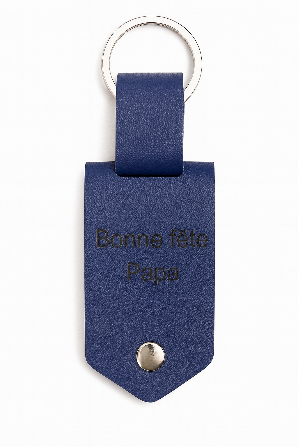 Personalized leather keychain
